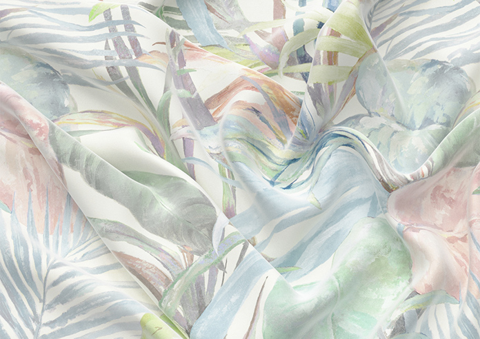 Los Angeles Velvet, Summer Breeze - Twist&Fit Roman Blind - Image 4